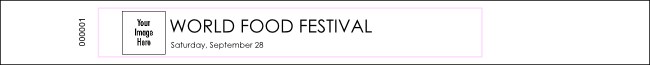 World Food Festival Wristband Product Front