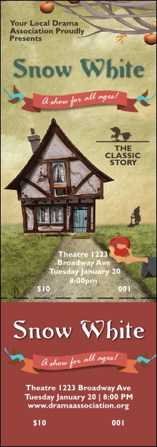 Snow White Event Ticket Product Front