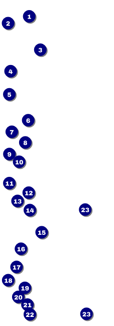 All Purpose Geometric Event Ticket Front Field Markers