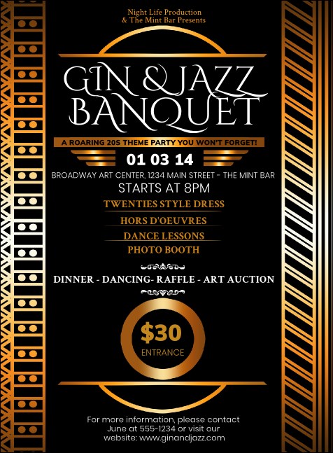 Twenties Invitation Product Front