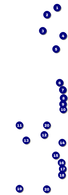 Soccer Ribbon Event Ticket Front Field Markers