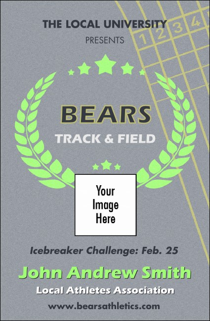 Track and Field VIP Event Badge Small