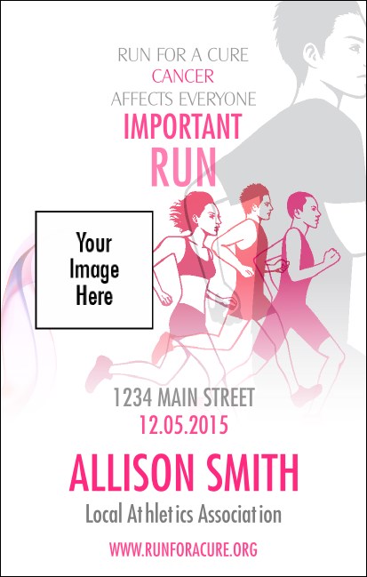 Run for a Cause  VIP Event Badge Medium Product Front