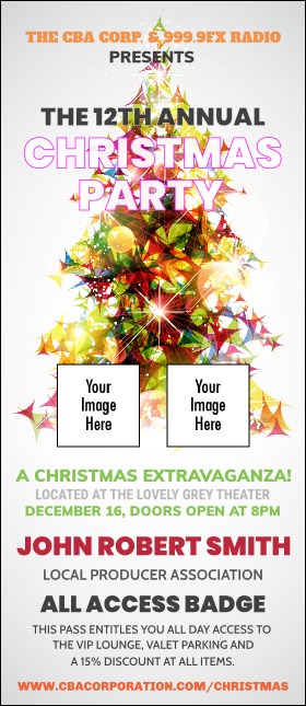 Prism Tree VIP Event Badge Large Product Front