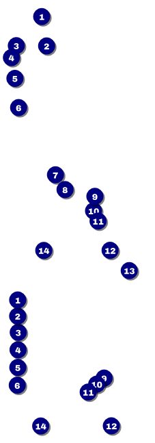 All Purpose Angle Reserved Event Ticket Front Field Markers