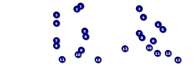 Blue Ribbon Reserved Event Ticket Front Field Markers