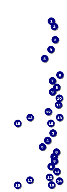 Classic Black Pinstripe Reserved Event Ticket Front Field Markers