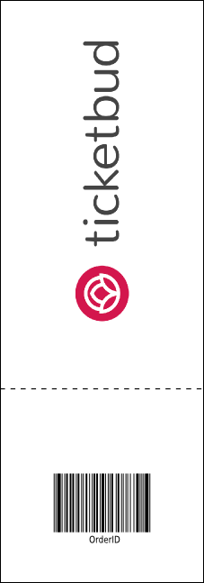 Stylish Rose Reserved Event Ticket Product Back