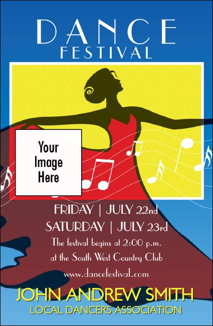 Dance Festival VIP Event Badge Small Product Front