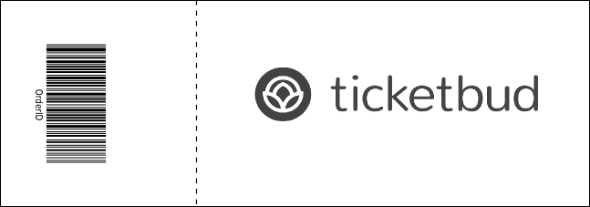 All Purpose Geometric Black and White Event Ticket Product Back