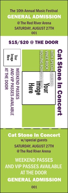 Big Logo Lime Event Ticket Product Front