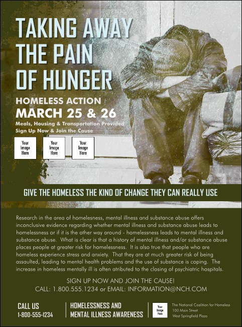 Homeless & Hungry Flyer Product Front