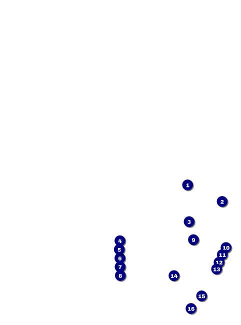 Modern Dance White Flyer Front Field Markers