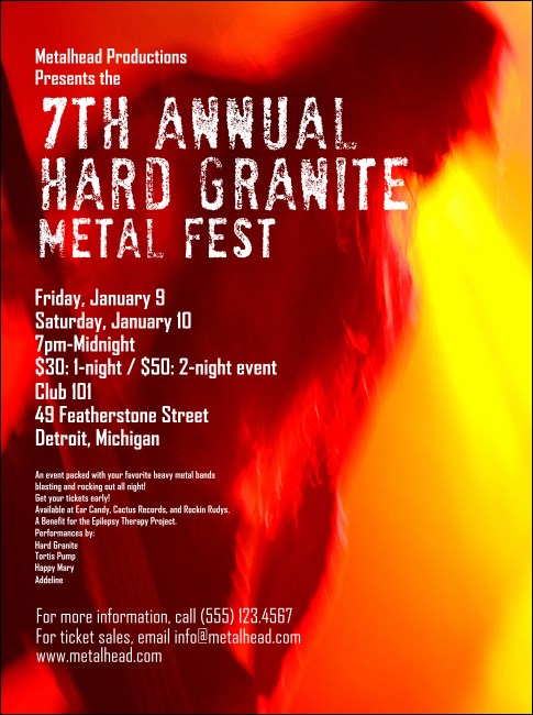 Heavy Metal Flyer Product Front