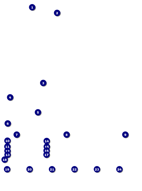 Football Blue Logo Flyer Front Field Markers