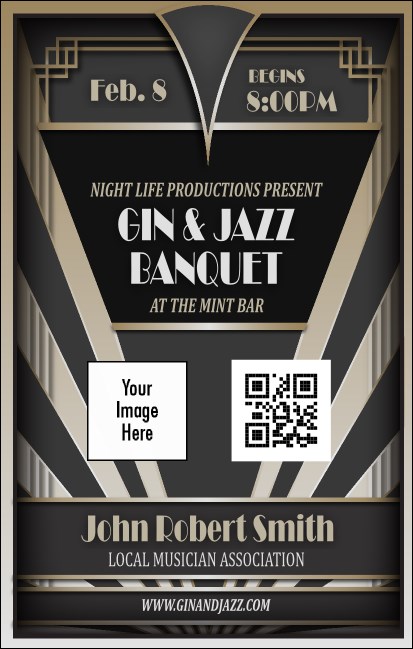 Roaring 20s VIP Event Badge Medium VIP Event Badge Medium Product Front