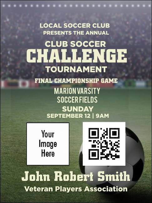 Soccer stadium Economy Event Badge Economy Event Badge Product Front