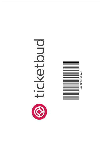 Star Theme VIP Event Badge Medium - Vertical VIP Event Badge Medium Product Back