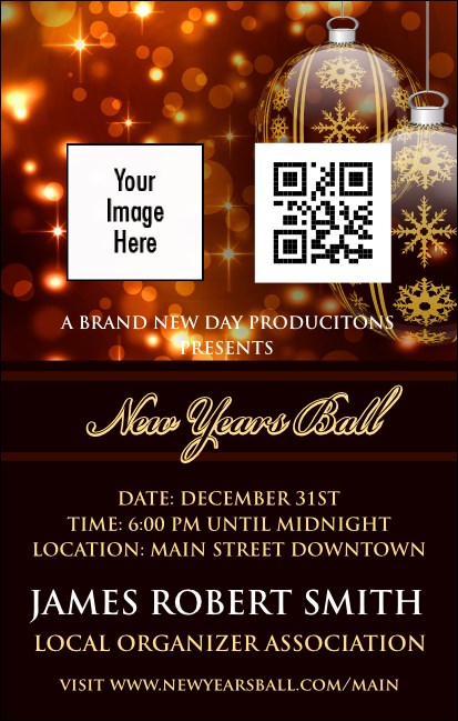 Golden Ornament VIP Event Badge Medium Product Front