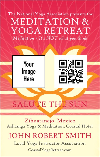 Lotus Flower VIP Event Badge Medium Product Front