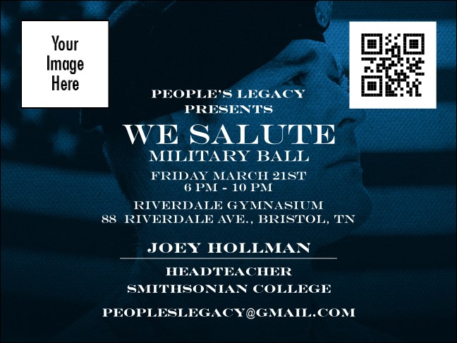 Military Ball - The Salute Economy Event Badge Product Front