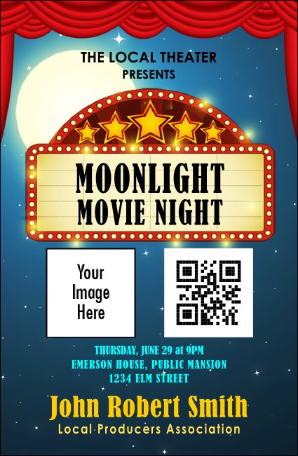 Movie Night VIP Event Badge Small