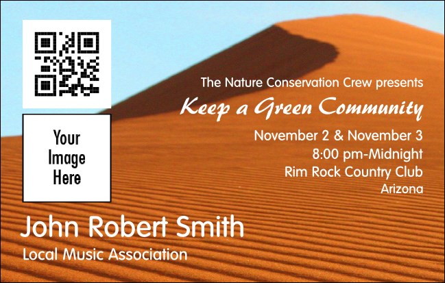 Nature Series - Desert VIP Event Badge Medium Product Front