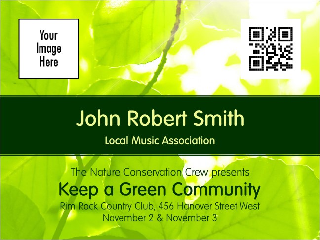 Nature Series - Green Leaves Economy Event Badge