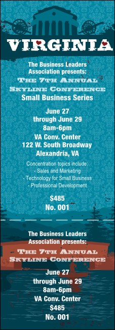 Virginia General Admission Ticket Product Front