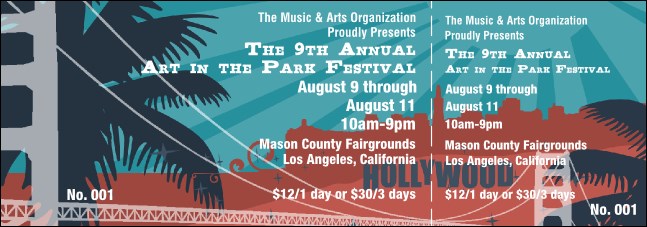 California General Admission (Blue and Salmon)