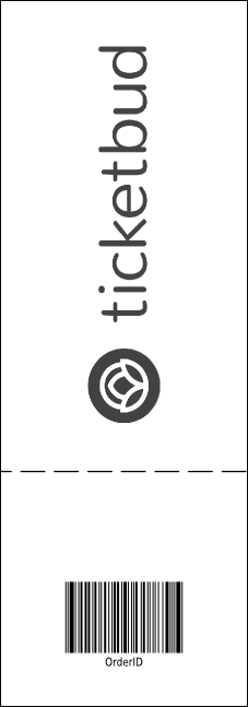 All Purpose Big Logo Event Ticket (Black & White) Product Back