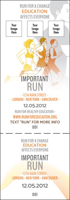 Run for a Cause Orange Event Ticket
