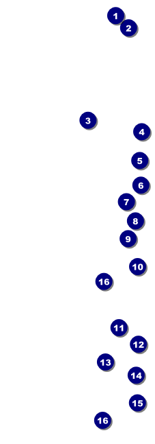Bow Tie Event Ticket Front Field Markers