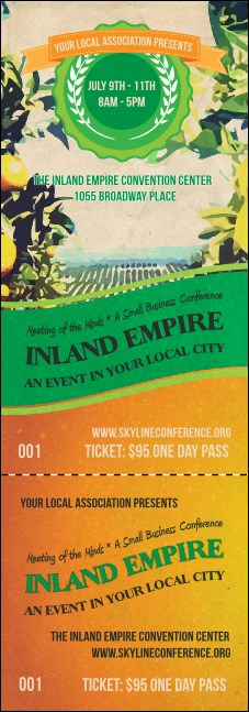 Inland Empire Event Ticket Product Front