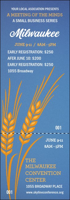 Milwaukee 2 Event Ticket