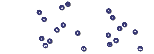 Blue Ribbon Event Ticket Front Field Markers