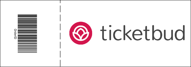 Blue and White General Admission Ticket Product Back