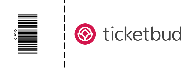 Red and White General Admission Ticket Product Back