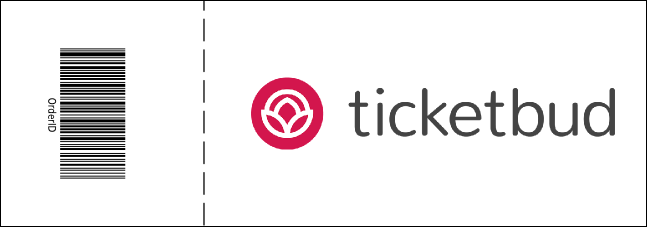 Purple and White General Admission Ticket Product Back