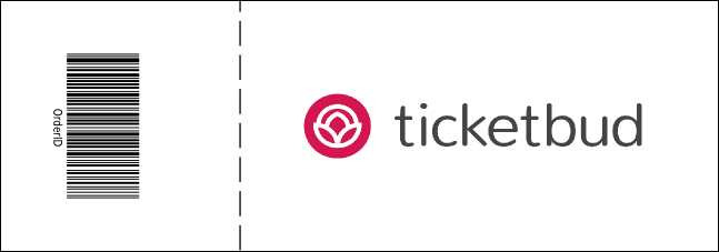 Blue Two-Tone General Admission Ticket Product Back