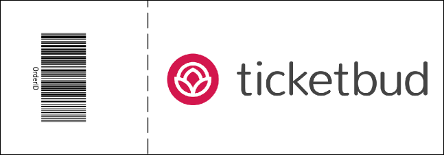 Red Two-Tone General Admission Ticket Product Back