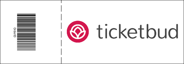 Blue and Black General Admission Ticket Product Back