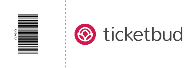 Red and Black General Admission Ticket Product Back