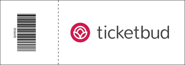 Orange and Black Color General Admission Ticket Product Back