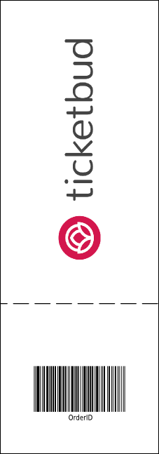 Blue Flowers ticket Product Back