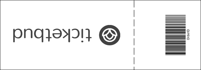 Kansas City General Admission Ticket with stub (Black & white) Product Back