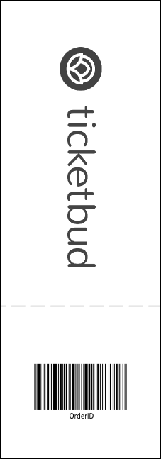 School Notebook Black and White Event Ticket Product Back