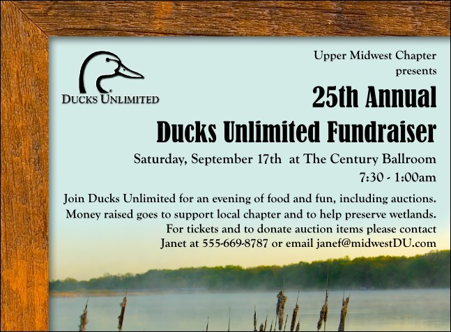 Ducks Unlimited Invitation Product Front