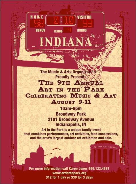 Indiana Invitation