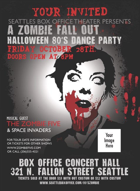 Zombie Woman Invitation Product Front